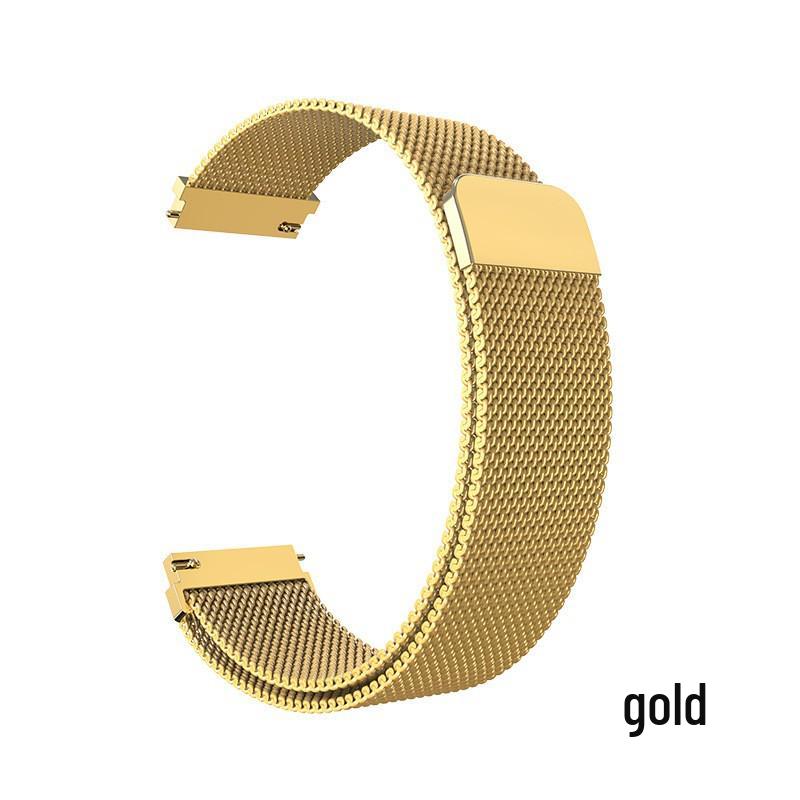 Compatible Milanese Stainless Steel Magnetic Loop Watch Band for Huawei GT4, Samsung 6, Xiaomi S4, and Watch5.