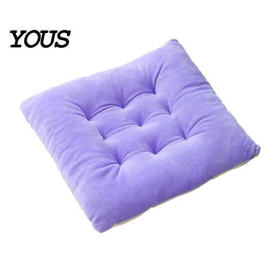 Warm Winter Seat Cushion Square Chair Cushion, Soft Plush with Straps, 15.75" X Comfortable Floor Sitting Pillow Non Slip Pad for Dining Room