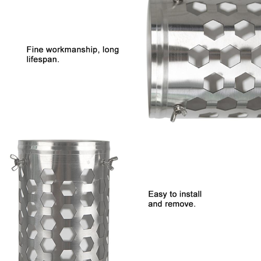 Paslanmaz Çelik Çadır Haşlanma Önleyici Baca Borusu Kamp Yakacak Odun Sobaları Baca Isı Yalıtım Borusu