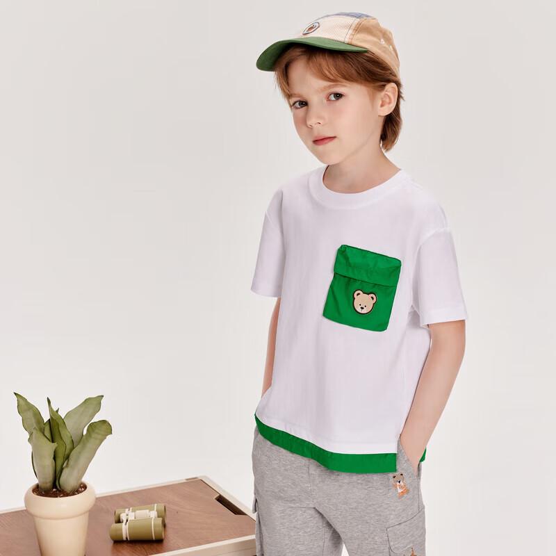 PawinPaw Boys  Cartoon Bear Short Sleeve T-shirt 110