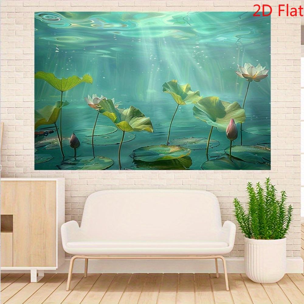 2D Plane 1 Piece of Lotus Photography Background Banner Suitable for Birthdays Weddings Graduation Ceremonies