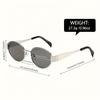 5 Pcs Retro Classic Metal Round Frame Sunglasses for Beach Women Fashion Korean Aesthetic Shades Sun Protection Sunnies