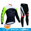 Cycling Jersey Set 2025 Men Winter Thermal Fleece Long Sleeve Road Bike Cycling Clothing MTB Cycling Jacket Ropa Ciclismo Hombre
