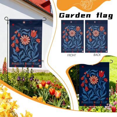 Foxglove Yard Flag 12x18 One Size Double Sided, Inspirational Yard Flags One Size For Yard