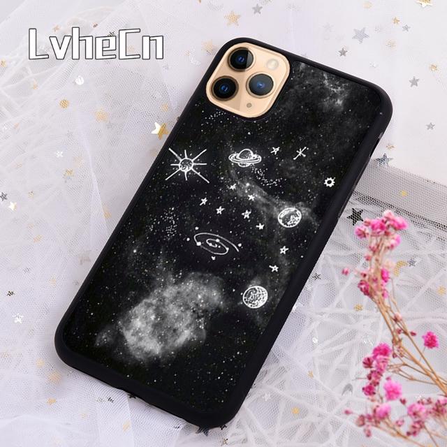 LvheCn Cartoon Planets Stars Phone Case Cover For For iPhone 17 Air 13 12 14 15 16 Pro Max Plus