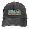 Multicolor Hat Peaked Women's Cap MILF Man I Love Frogs Personalized Visor Protection Hats