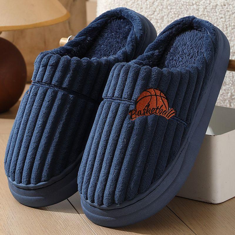 

Домашние тапочки Cloud женские баскетбольные шлепанцы зимние мужские теплые плюшевые домашние туфли повседневные плоские забавные пушистые мужские шлепанцы большого размера 51 46-47 темно-синий