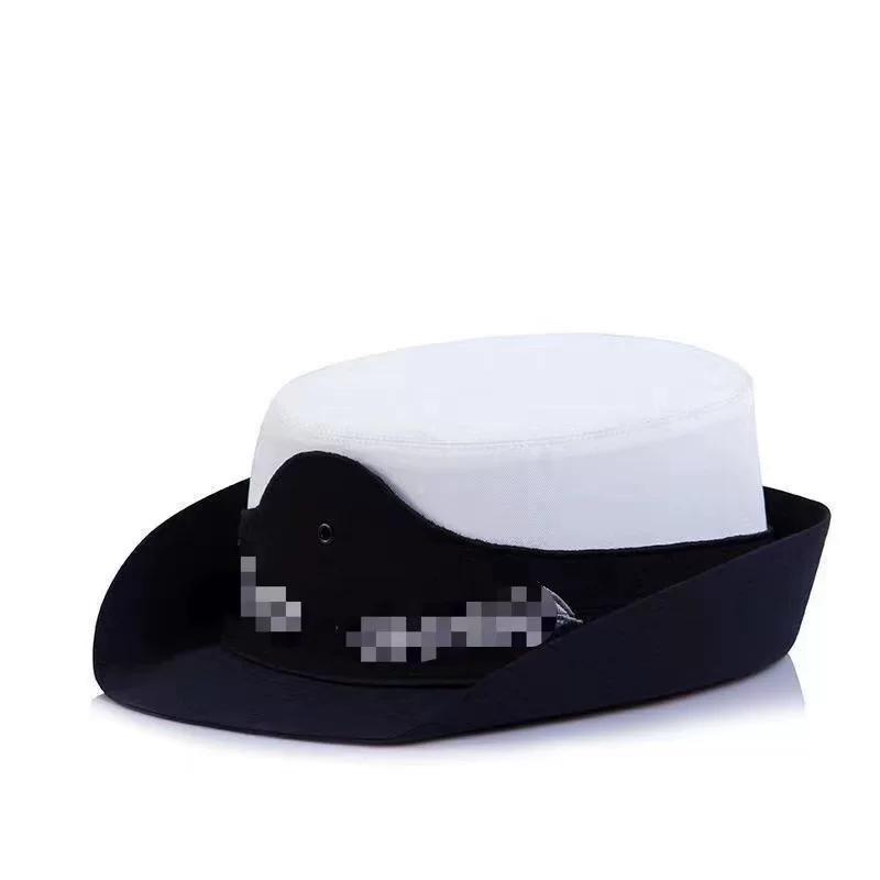 Big eaves hat men's and women's spring and autumn film and television performances Big eaves hat Flat top hat Big cover hat Women's crimped hat