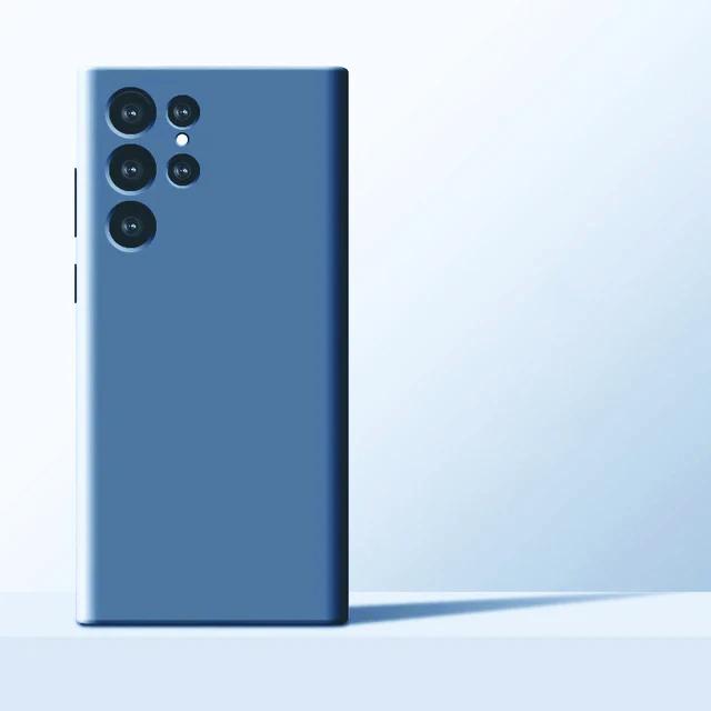Nové vylepšené pouzdra na telefon z tekutého silikonu pro Samsung Galaxy S24 S23 S22 S21 S20 Ultra Plus A34 A54 5G pouzdro Měkký nárazuvzdorný kryt