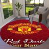 Manchester United F Custom Name Round Area Rug,Carpet Rug for Living Room Bedroom Sofa Playroom Decor,Non-slip Floor Mat