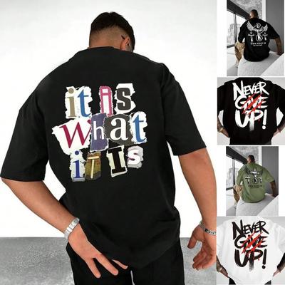 Summer Fashion Letter Cross Print T Shirt Men Short Sleeves Harajuku Street Fashion T-shirt Man Women Summer Tops