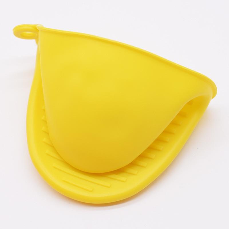 

Новый термостойкий утолщенный силиконовый зажим для рук, кухонный силиконовый теплоизоляционный зажим для рук, бытовой инструмент для выпечки в духовке 8.5*11CM жёлтый