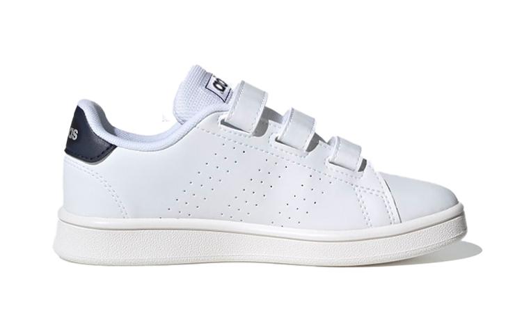 Adidas Neo ADVANTAGE BP Abrasion Resistant Low top Kids' Skateboarding Shoes White, Blue Tail FW2589