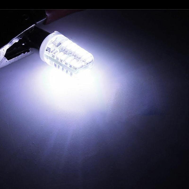 2X Ba9S T11 T4W 3014 24Smd 12V Led Car Side Light Bulbs Interior Lamps White
