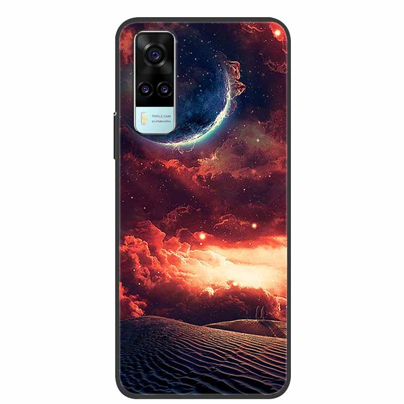 For Vivo Y53s 4G Case Animals Soft Silicone TPU Phone Back Cover Case for Vivo Y31 2021 Funda for Vivo Y53 s Y 31 Luxury Coque