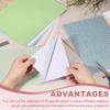 uxcell 12-Piece Miniature Dollhouse Wallpaper, Silk Pattern Adhesive PVC Floor & Wall Decor for Dollhouses, Sand Tables, and Models, 30x20cm (Sky