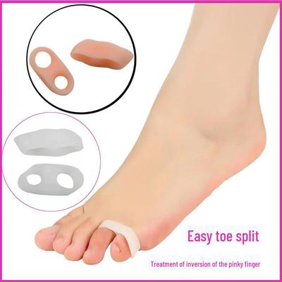 Silicone Double Ring Toe Separator for Little Toe and Hallux Valgus Correction
