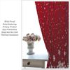 Christmas Curtains Red White Snowflakes Xmas Merry New Year Winter Holiday Party Decor Window Drapery Treatments Curtain Made Of Polyester