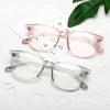 Transparent Gray TR90 Computer Optical Glasses EyeglassFrame Anti Blue Rays Oval Short-sight Eyeglasses Prescription 0 -0.5 -0.75 To -6