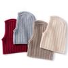 Autumn and Winter% Pure Cashmere Hat Women's Balaclava Hat Cold Protection Cover Ear Protection Wool Knitted Hat Men