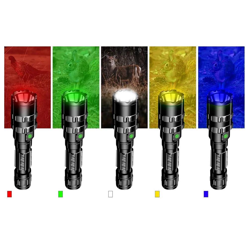 Hunting Under-barrel Tactical Flashlight. Green Light.