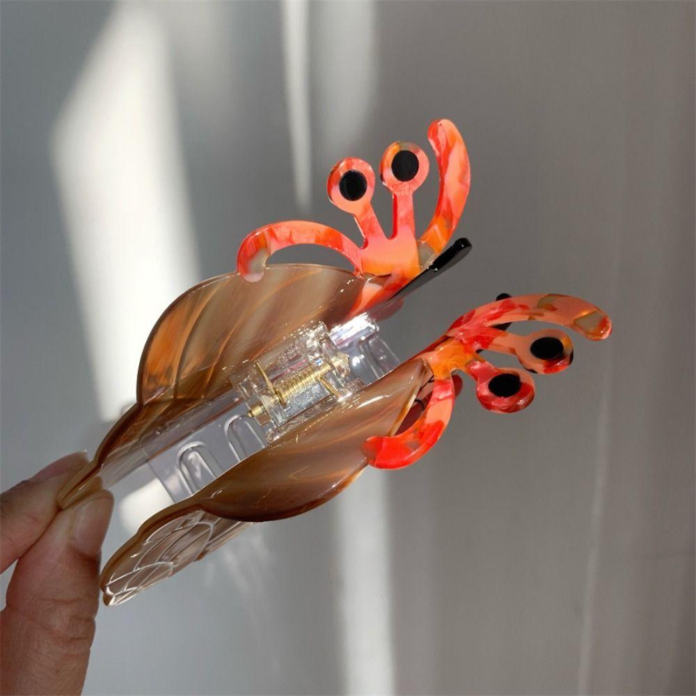 Headdress Crab Hair Claw Acetic Acid Creative Crab Clip Personalized Animals Hair Claw  Female