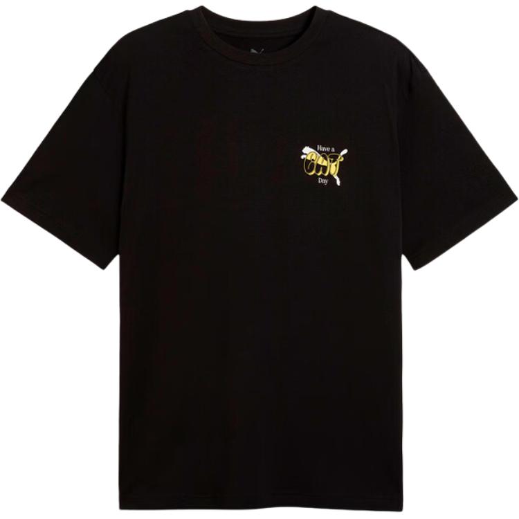 PUMA T Shirts Men s Black Crew Neck Moderate 638767-01 2XL