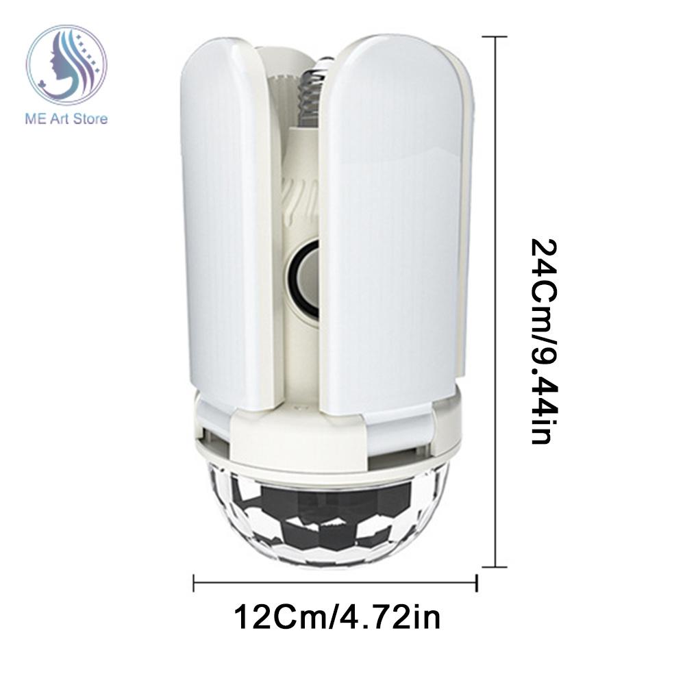 E27 LED-Lampe Lüfterblatt Vierblättrige Musiklampe Bluetooth-Lautsprecher Faltbare LED-Glühbirne Deckenleuchte Mit Fernbedienung