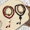 New Chinese Style Double Layer Lion Dance Beaded Bracelet For Men Women