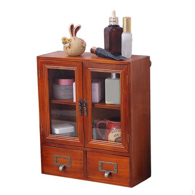 Opbergkast Bureau Organizer Kast Sleutelkast Houder Woonaccessoire Retro Houten Displayrek
