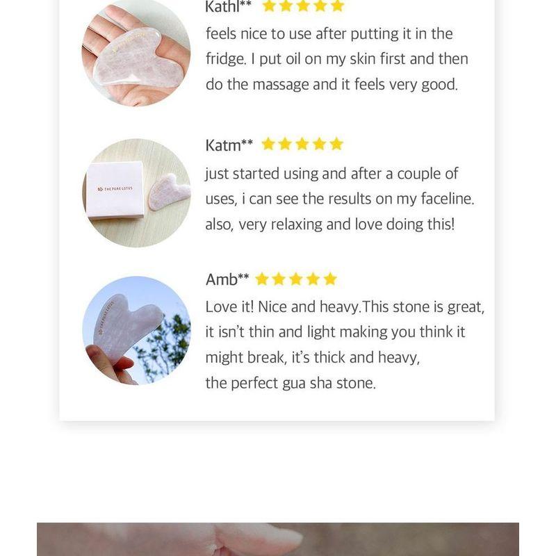 THE PURE LOTUS Rose Quartz Guasha