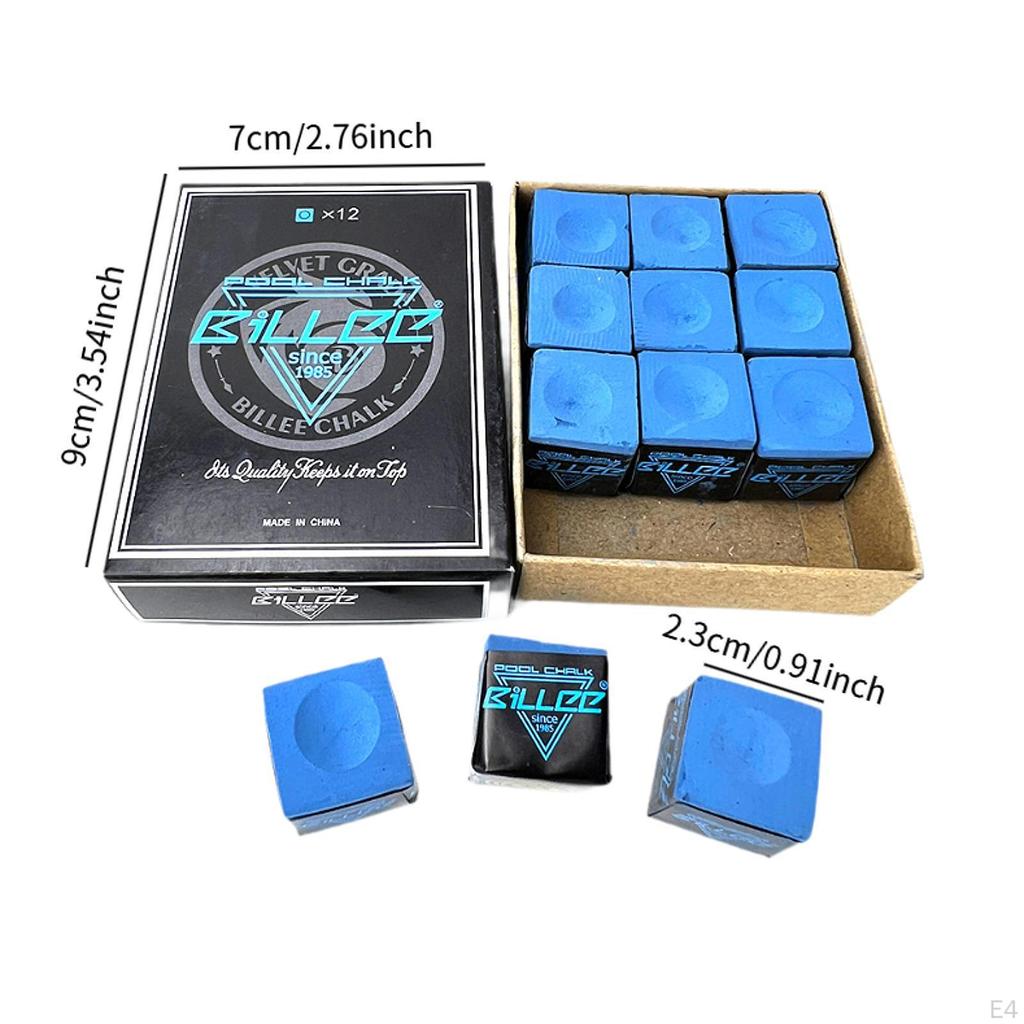 12 Stück Poolbillardkreiden, Billardstock Tischzubehör