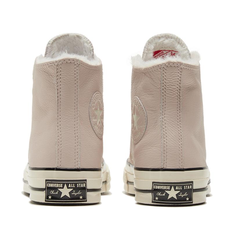 Converse 1970s Synthetic Leather Non-Slip Abrasion Resistant High-Top Board Shoes Women's Smoky pink