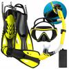 Tauchset Maske mit Schnorchel Flossen zum Schwimmen Größen 38-42