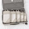 Travel Packing Cubes Set 5 Pieces Lightweight Durable Storage Organizers with Mesh Tops and Handles for Efficient Luggage Organization