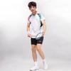 Li-Ning Breathable Quick-Dry Cycling Training Short Sleeve Shorts Casual Sports Set Unisex sets AATV095-2
