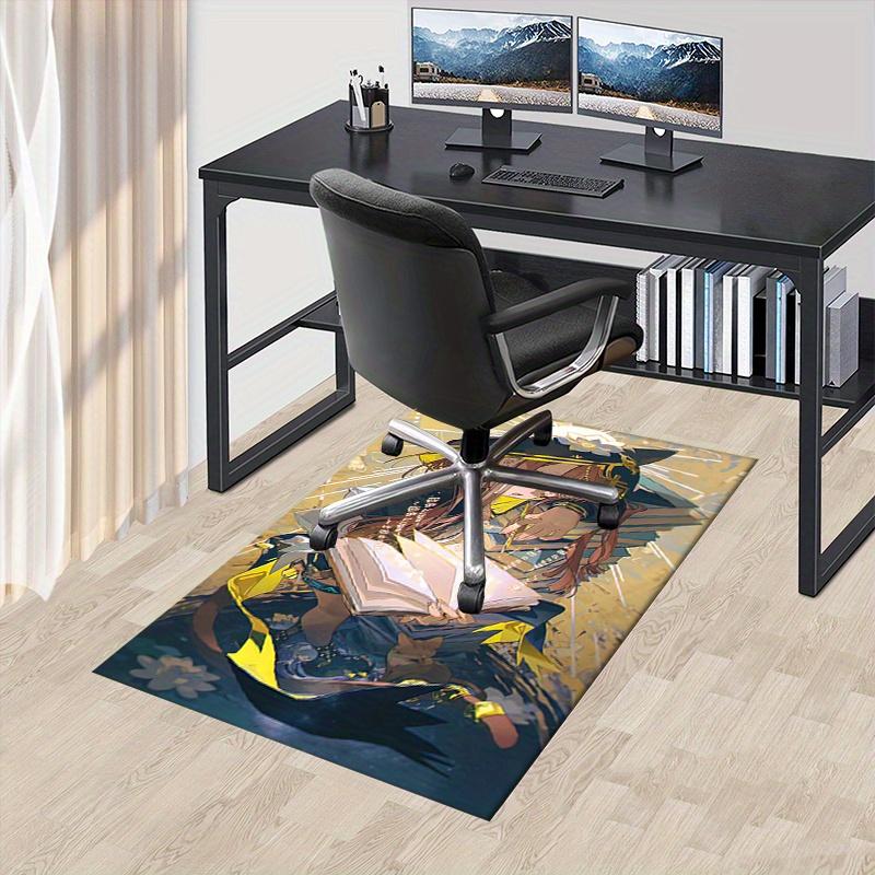 1pc Demon Slayer: Kimetsu no Yaiba,Anime Office Carpet Soft Polyester Entrance Carpet Washable Non s