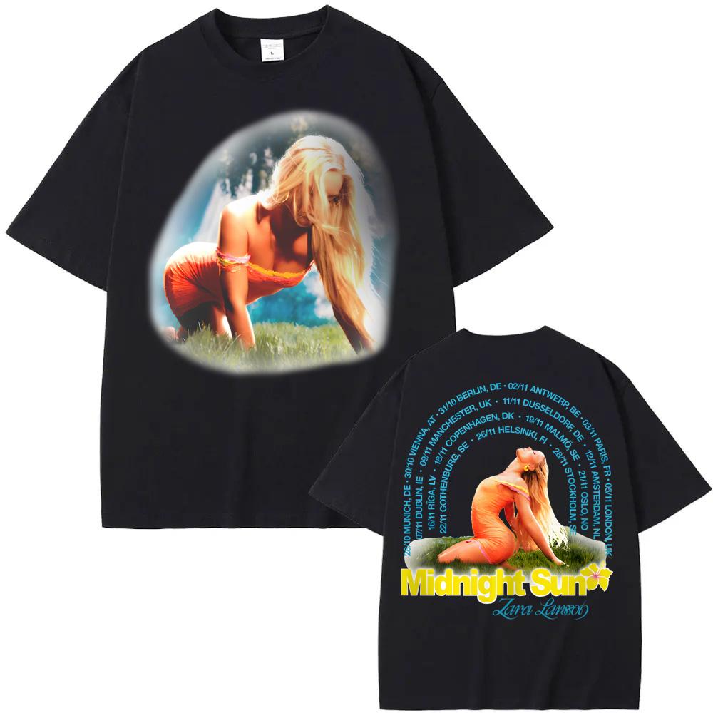 Funny Zara Larsson New Style Arch Photo Tour Tees 100% Cotton Tee-shirt Summer Fashion Comfortable Tees graphic t shirts
