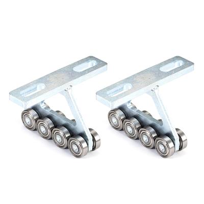 2Pcs 8 Wheel Trolley Assembly Roller Bearing Trolley Assembly for Use Taller Strut Channel Trolley Assembly Rollers