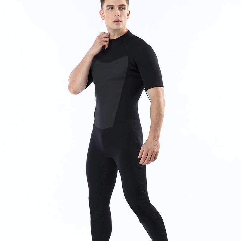 Muta Uomo 2mm Manica Corta Full Length Diving Snorkeling Surf Sport Acquatici Acqua Calda Uso Estivo Invernale