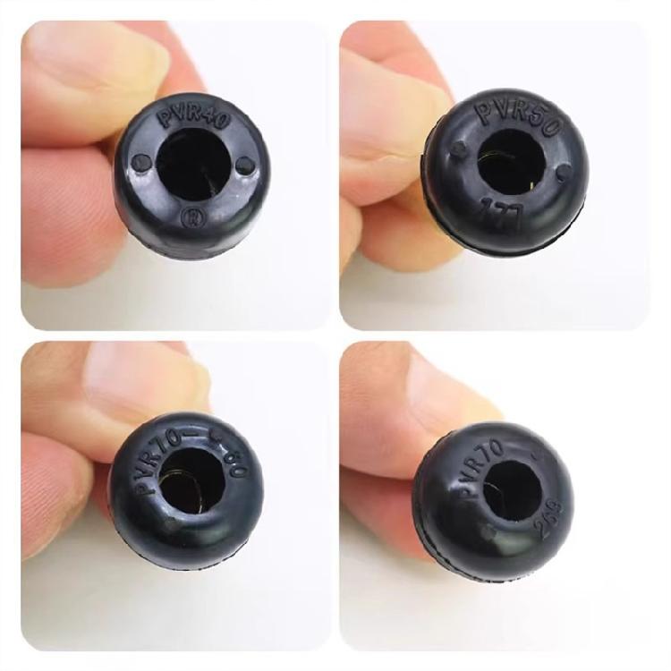 PVR40 50 60 70 Tire Valves Stem Wheel Tyre Valves Stem with Caps for Scooter Tubeless Tires Replacement Accessory 1 Pair
