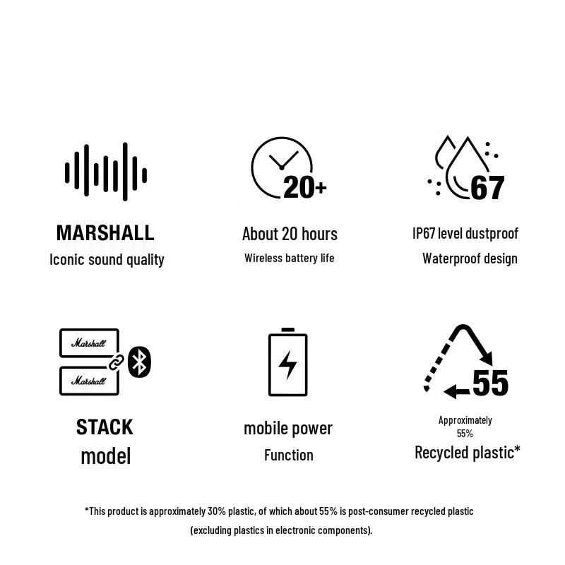 Marshall Middleton Portable Bluetooth Speaker