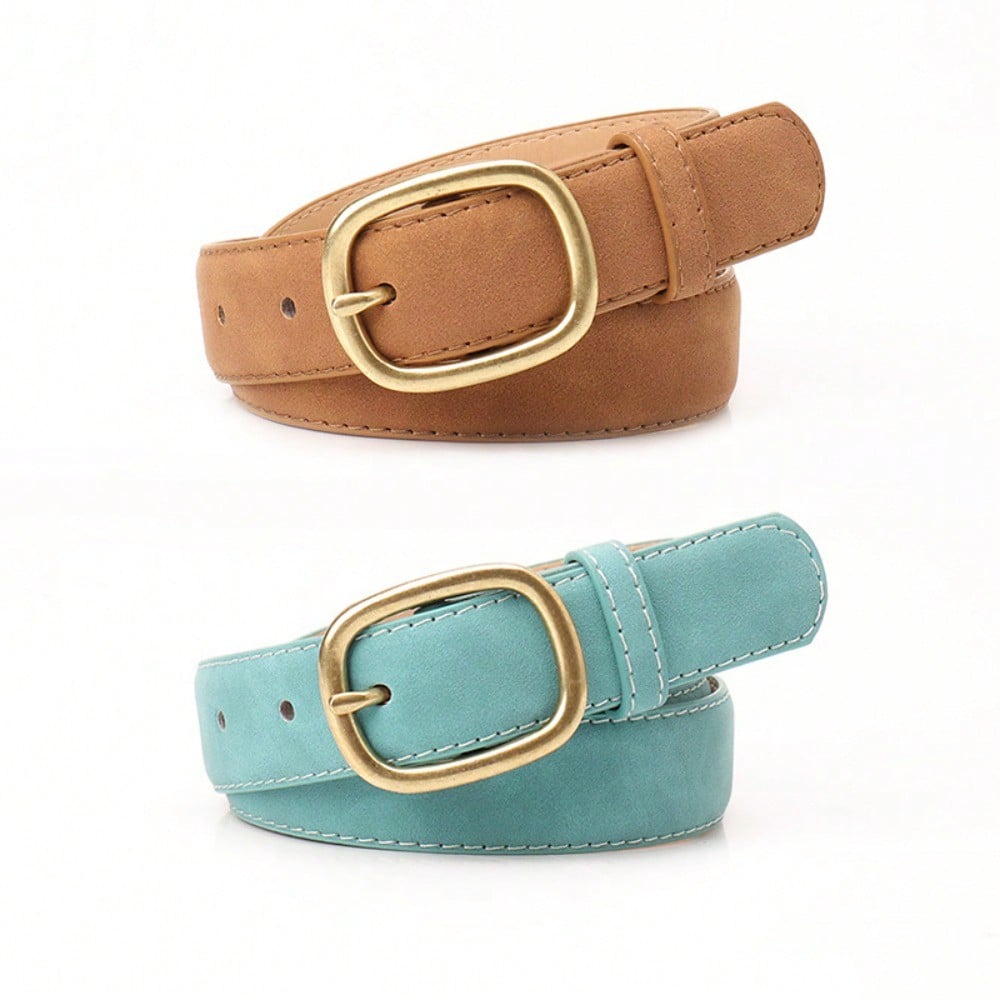 New Fashion Retro Women's Belt Trendy Pin Buckle Belt Women's Versatile Jeans Belt