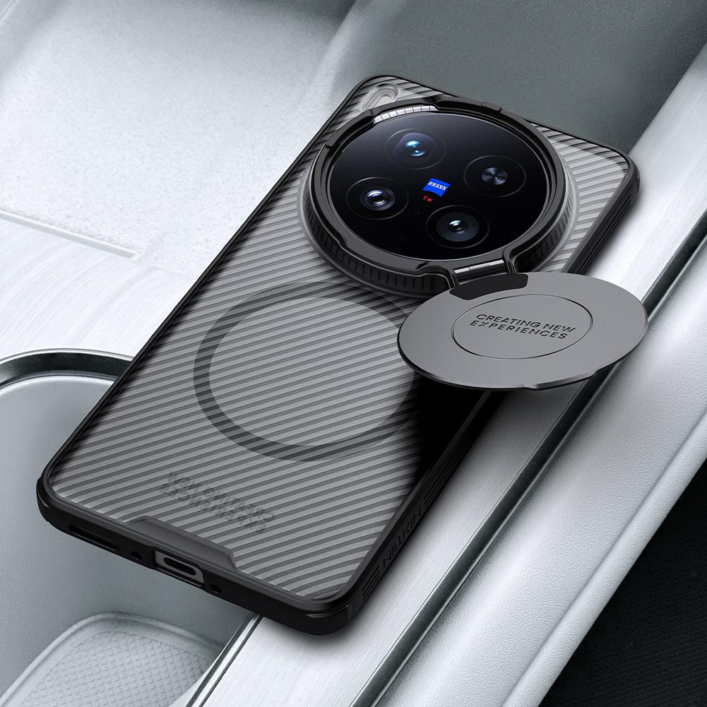 Pro Vivo X200 Ultra Pouzdro na telefon Nillkin CamShield Prop Magnetická Průhledná Verze Tvrdý PC+TPU Skořepina Nárazuvzdorný Zadní Kryt