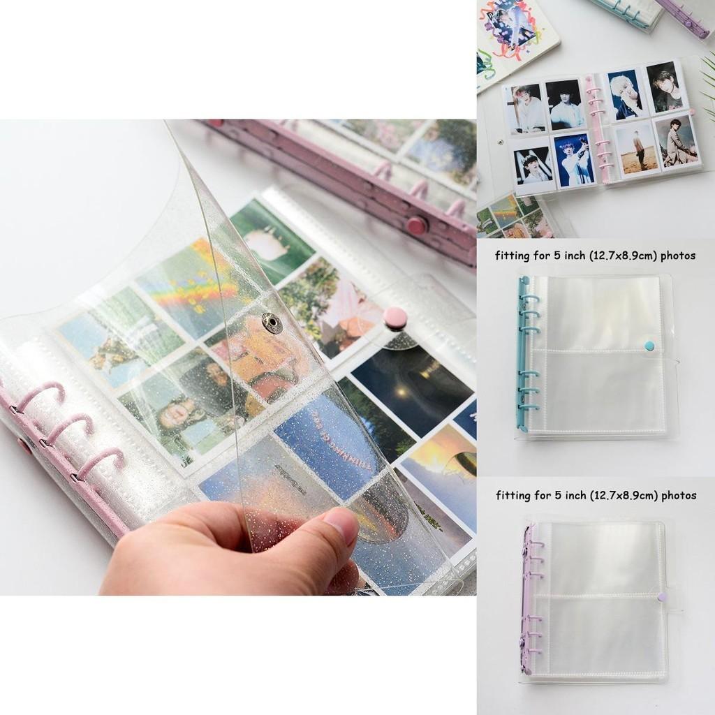 Glittery Transparent 200/100 Pockets Photocard Binder Holder For Kpop Albums