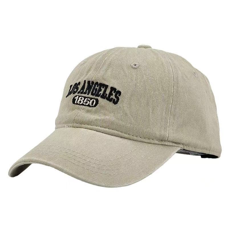 Casual Baseball Cap for Women Men Cotton Soft Top Hats Unisex Los Angeles Embroidery Snapback Hat Hiking Sunscreen Caps