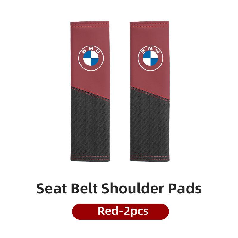 

For BMW Leather Car Seat Belt Cushion Safety Belt Shoulder Protector Pad Accessories E87 E70 E91 E30 G20 E92 E93 E60 E46 E90 G30
