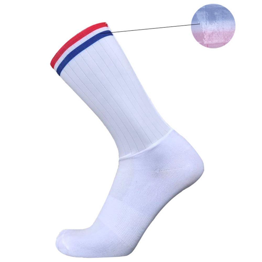 Breathable Cycling Socks Lightweight Sports Socks Durable Road Socks  For Cycling Stripe