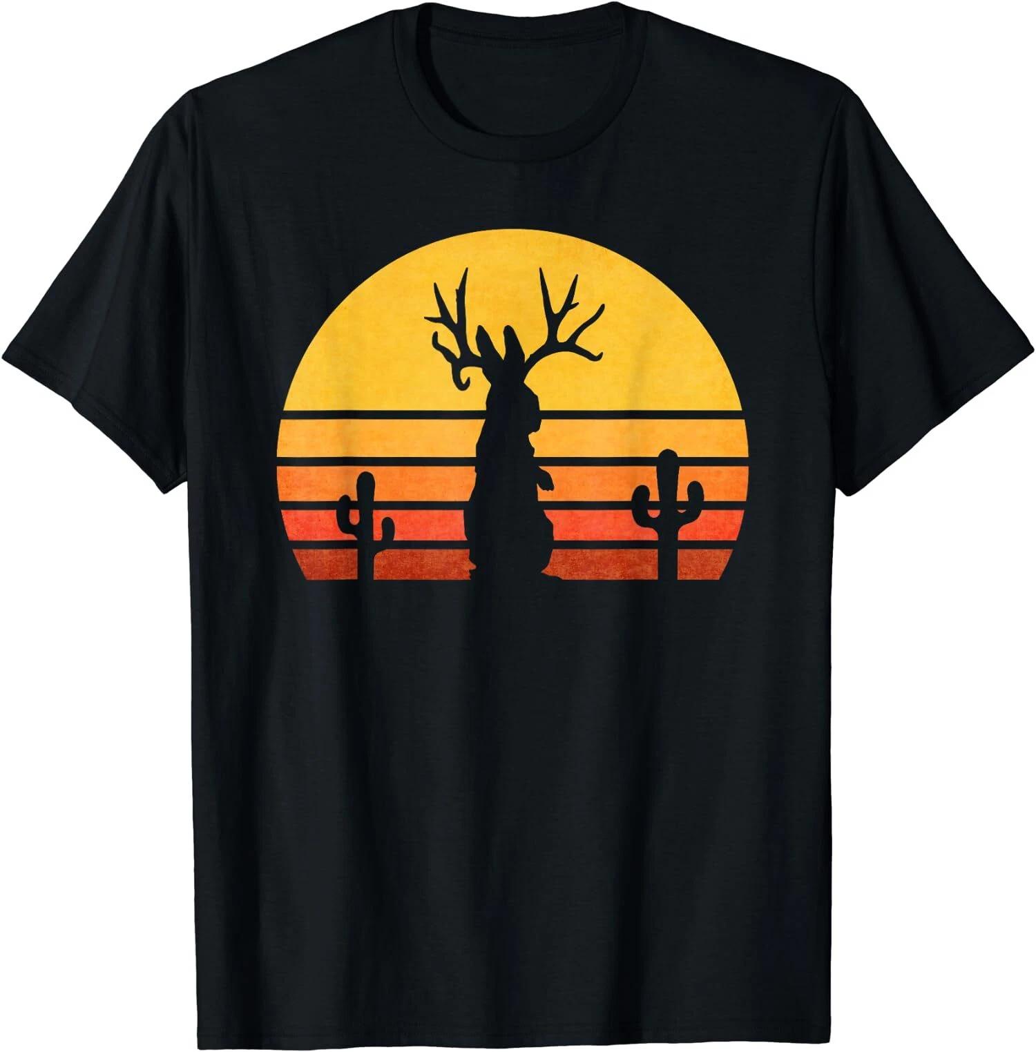 Vintage Cryptid Retro Rabbit Eighties Jackalope T-Shirt XXL