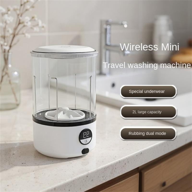Portable Premium Underwear Washer 99.9% Sterilization Rechargeable Mini Washing Machine 2L 3-Level Cycle Adjustment for